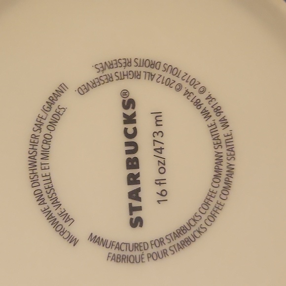 2012 STARBUCKS Coffee Mug NASHVILLE Icon Series 16 oz  Discontinued - Picture 3 of 3